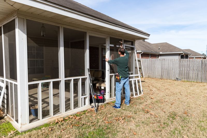 Screen Porch Construction in Progress