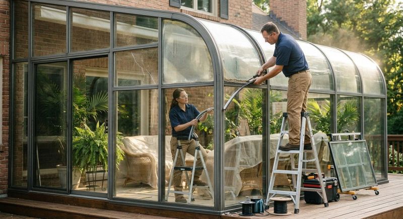 Sunroom Glass Repair in Knoxville, TN